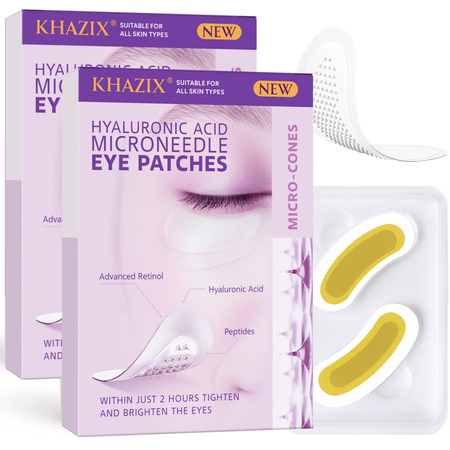 Skincare Moisturizer - Parches de microagujas con retinol y