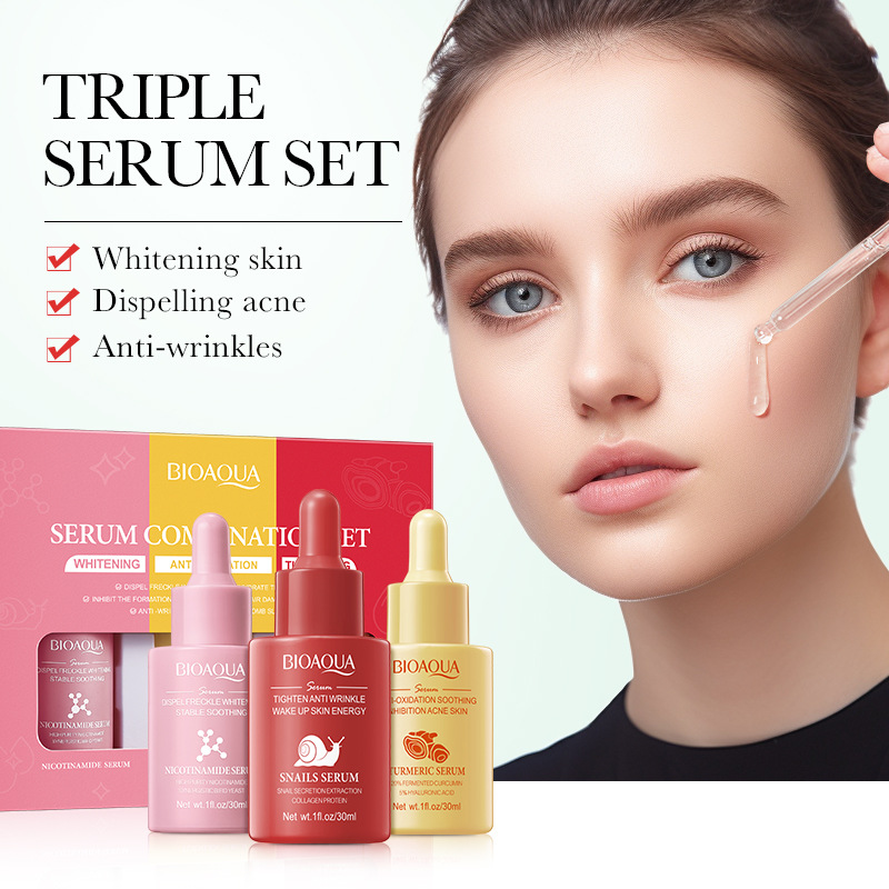 3 unids/set BIOAQUA vitamina C - Skincare Vitamin C reseña y precio