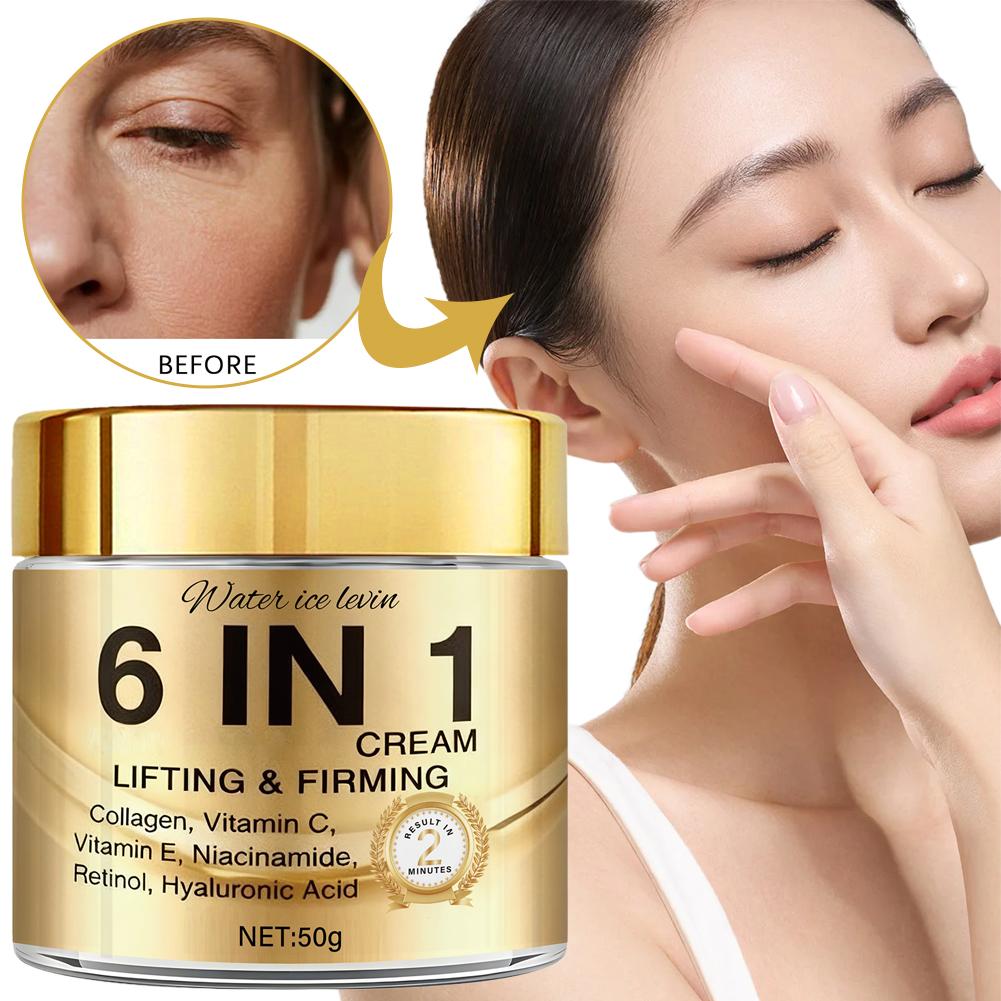 Crema facial de colágeno 6 en  - Skincare Vitamin C reseña y precio