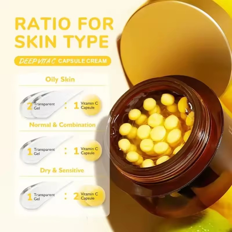 Cápsula dorada de vitamina C p - Skincare Vitamin C reseña y precio