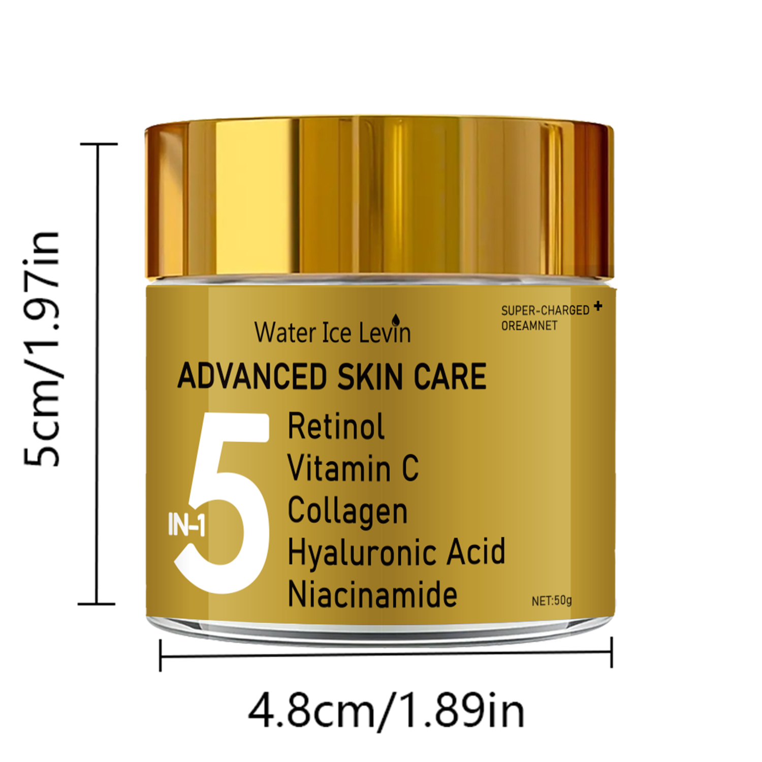 Crema Hidratante Facial 5 en 1 - Skincare Vitamin C reseña y precio